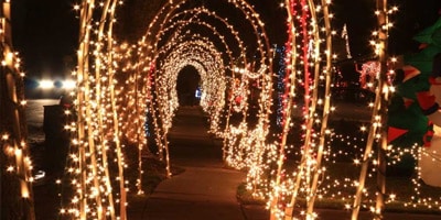 Christmas Lights Sidewalk
