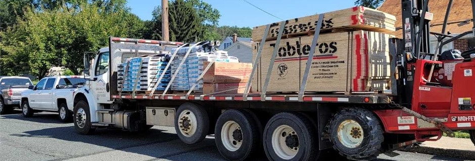 Delivery of Roof Materials